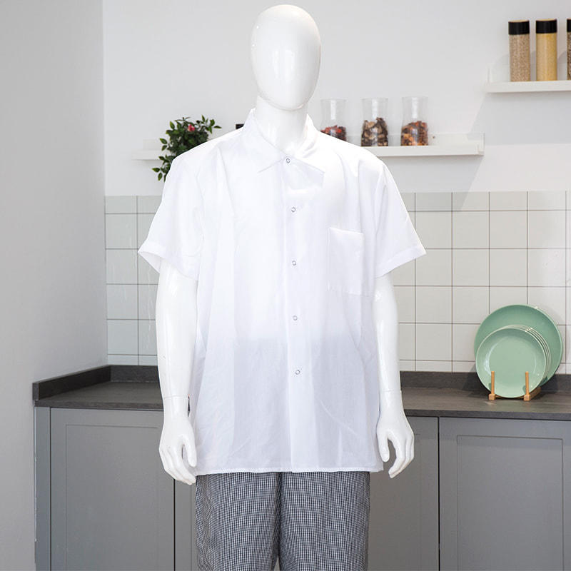 Camisa de cocinero manga corta
