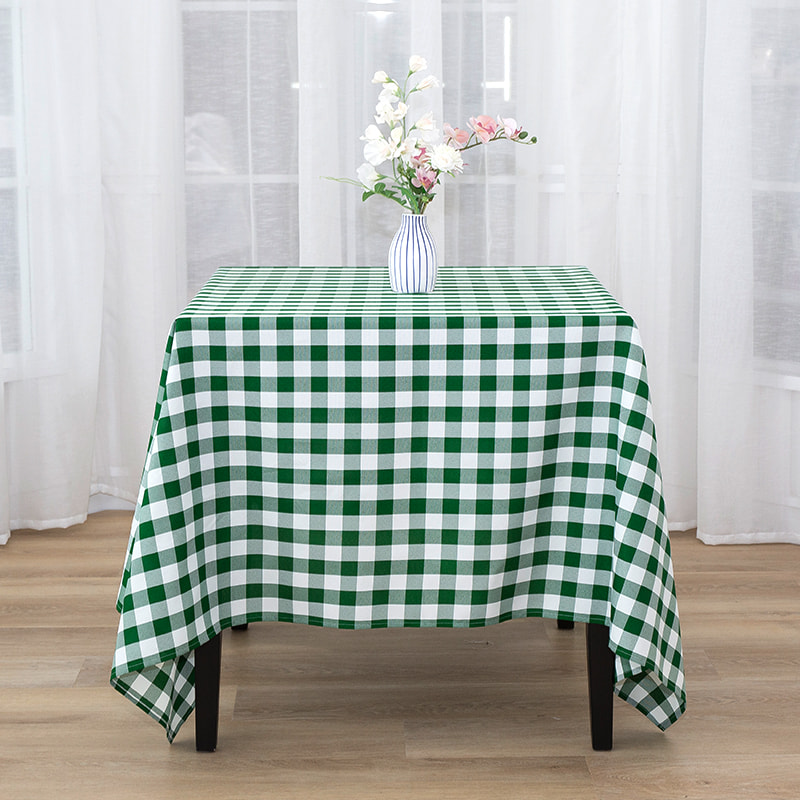 Manteles tejidos a cuadros rectangulares para fiesta de picnic de 70x70''