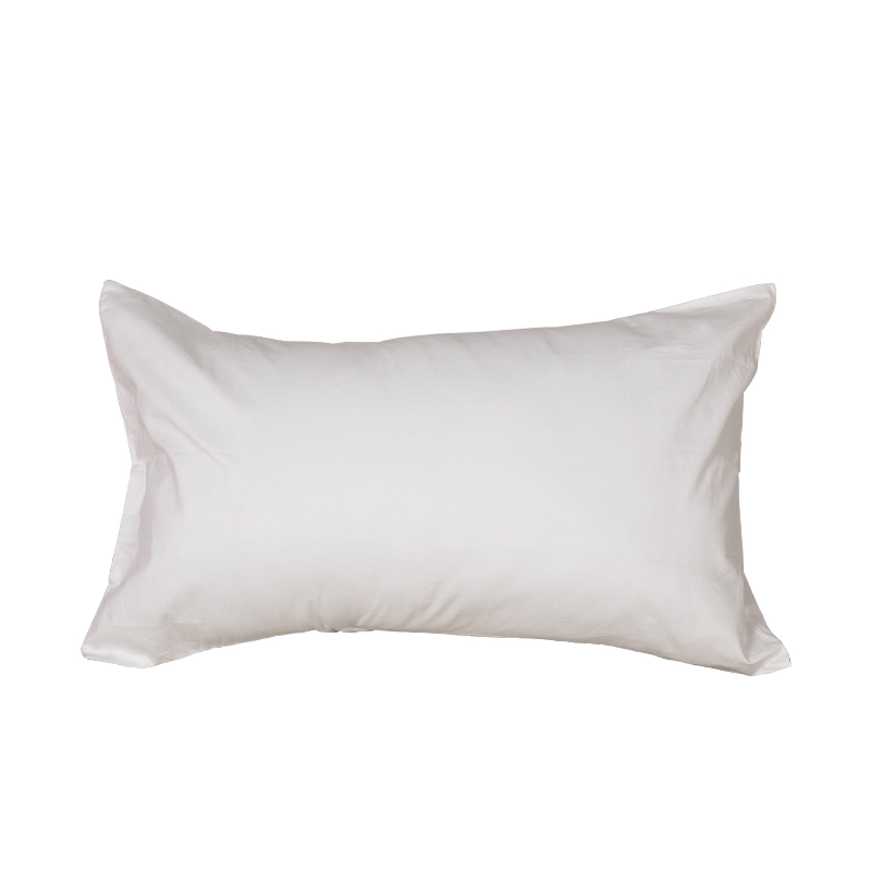 Funda de almohada lisa de algodón suave y transpirable