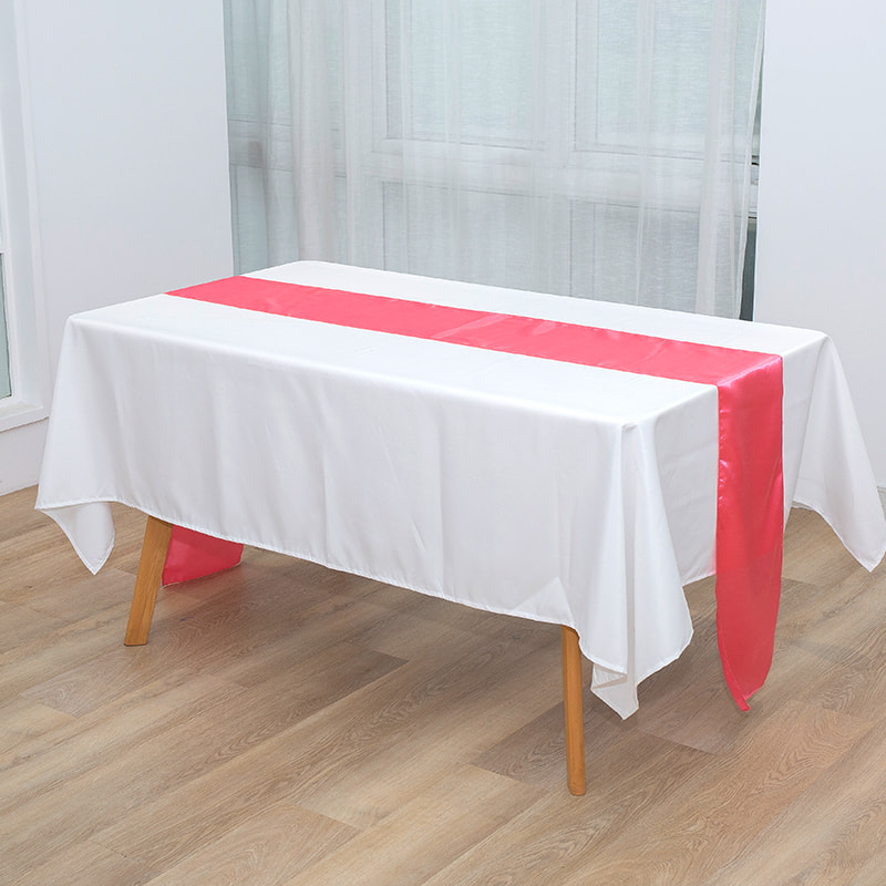 Bandera de mesa de satén de 30*275 cm