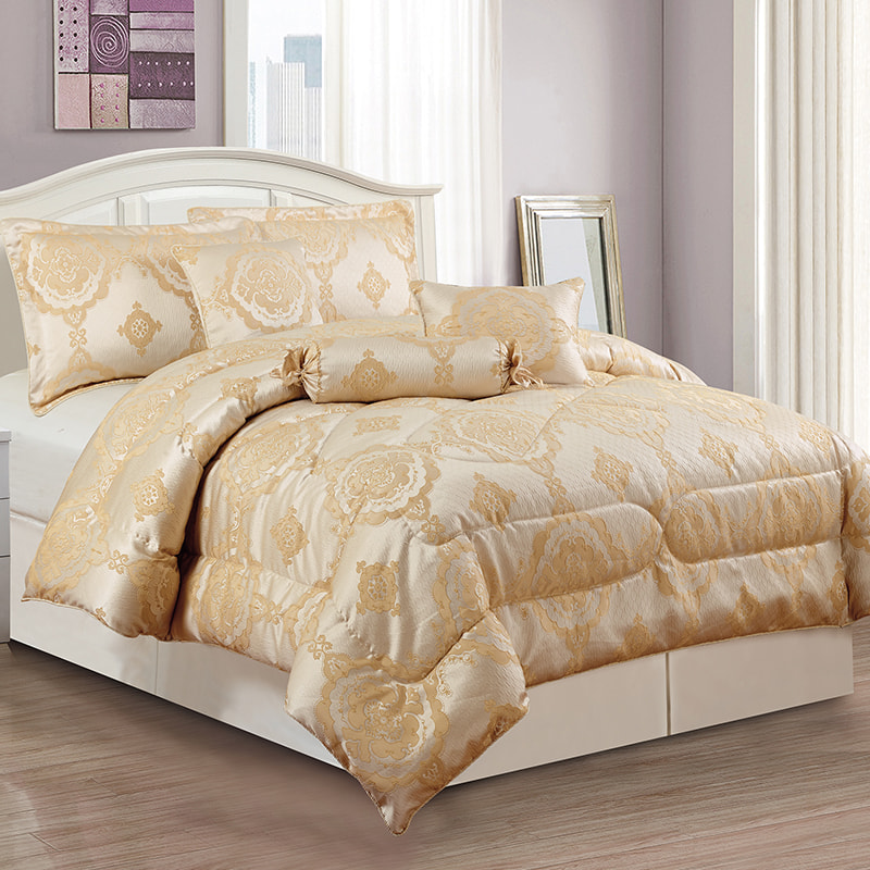 Juego de cama jacquard con estampado Jelly Bronze